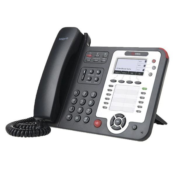 Профессиональный VoIP телефон Qtech QVP-300P, 3 линии SIP, 51 клавиша